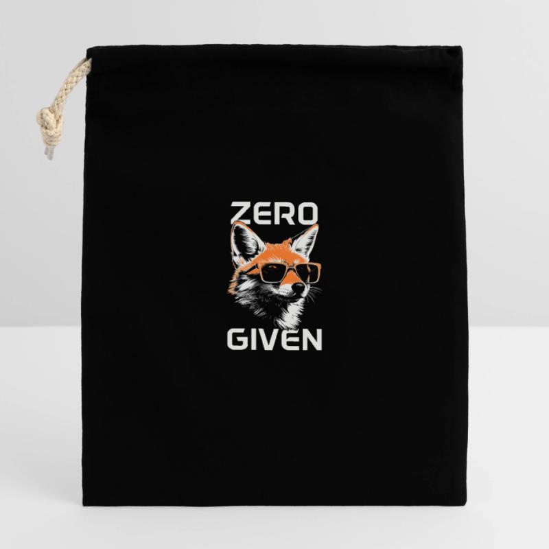 Fox Zero Fox Given Funny Closable cotton gift bag (14x20cm)
