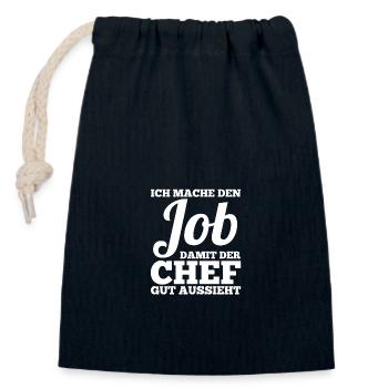 Mitarbeiter Arbeiter Kollege Arbeitskollege - Verschließbarer Geschenkbeutel aus Baumwolle (14x20cm) - Navy - Vorne