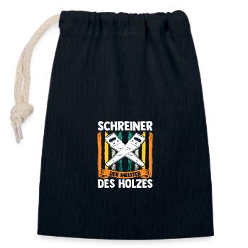 Tischler Zimmermann Schreiner - Verschließbarer Geschenkbeutel aus Baumwolle (14x20cm) - Navy - Vorne