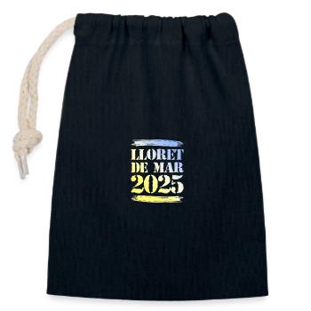 Lloret De Mar 2025 - Verschließbarer Geschenkbeutel aus Baumwolle (14x20cm) - Navy - Vorne