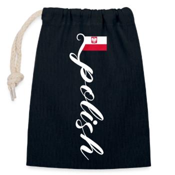 Polen - Verschließbarer Geschenkbeutel aus Baumwolle (14x20cm) - Navy - Vorne
