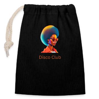 Disco Club Vol. 4 - Verschließbarer Geschenkbeutel aus Baumwolle (14x20cm) - Schwarz - Vorne