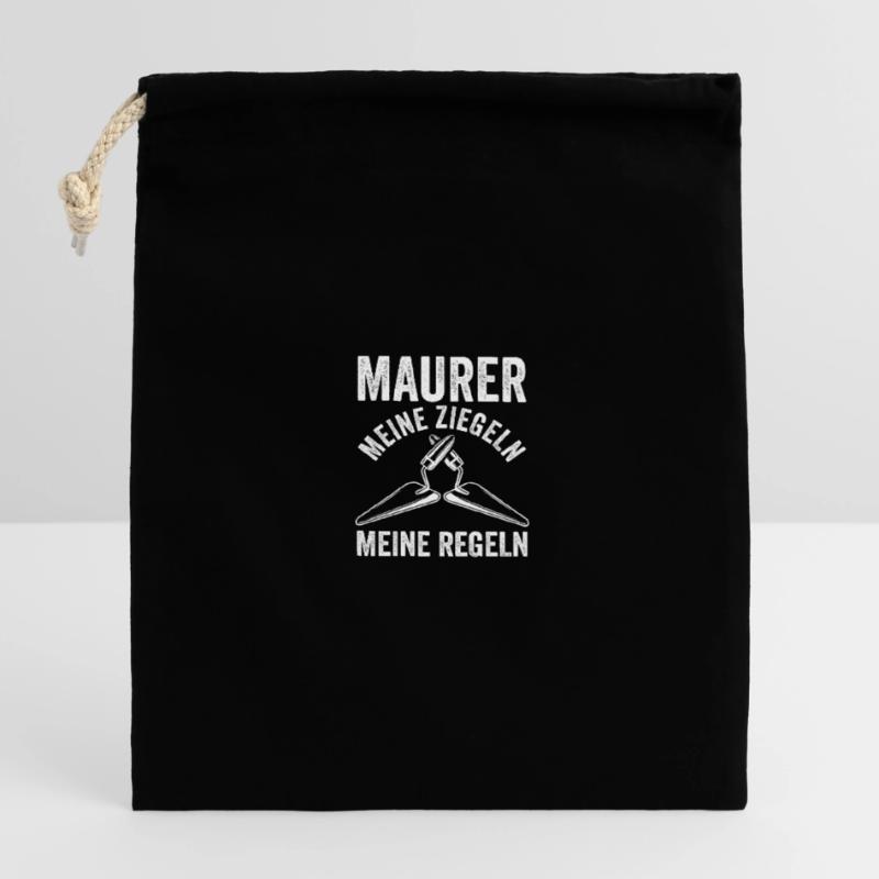 Master Bricklayer Journeyman Bricklayer Closable cotton gift bag (14x20cm)