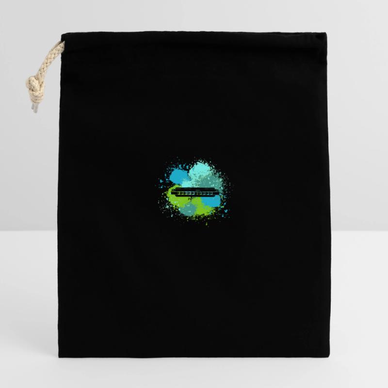 Harmonica Harmonica Sac cadeau en coton avec cordon (14 x 20 cm)