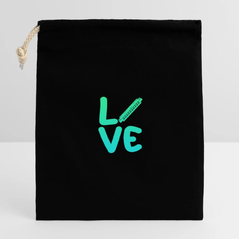 Harmonica Harmonica Closable cotton gift bag (14x20cm)