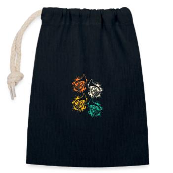 Hornist Waldhorn - Verschließbarer Geschenkbeutel aus Baumwolle (14x20cm) - Navy - Vorne