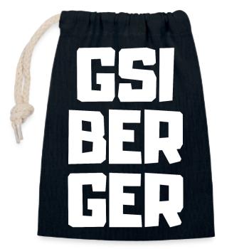 Gsiberger Gsiberg Vorarlberg - Verschließbarer Geschenkbeutel aus Baumwolle (14x20cm) - Navy - Vorne