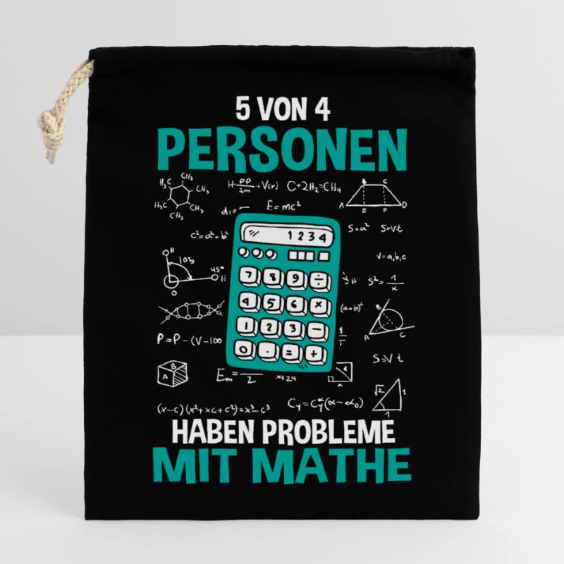 Math Math Teacher Calculator Closable cotton gift bag (14x20cm)