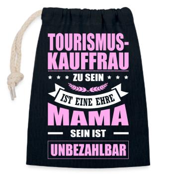 Tourismuskauffrau Sein Eine Ehre Mama Elternzeit - Verschließbarer Geschenkbeutel aus Baumwolle (14x20cm) - Navy - Vorne