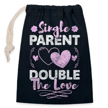 Parents Single Responsibility Sarcasm - Closable cotton gift bag (14x20cm) - navy - Front