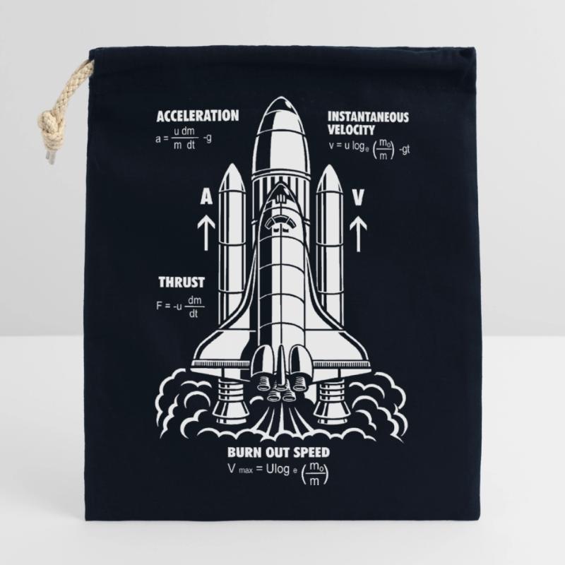 Rocket Propulsion Formula Nerdy STEM Rakete Geschenk Verschließbarer Geschenkbeutel aus Baumwolle (14x20cm)