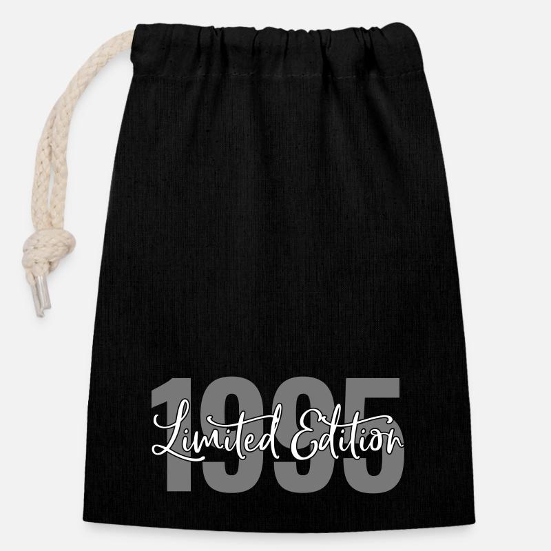Limited edition 1995 - Closable cotton gift bag (14x20cm) - black