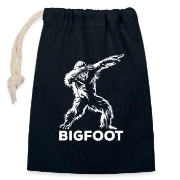 Dabbing Bigfoot - Dab Dance - Legend - Mythical Creatures - Closable cotton gift bag (14x20cm) - navy - Front