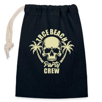 Zrce Beach Party Crew - es eskaliert eh - Verschließbarer Geschenkbeutel aus Baumwolle (14x20cm) - Navy - Vorne