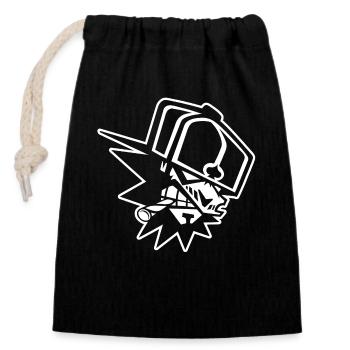 THE KINGPIN - Sac cadeau en coton avec cordon (14 x 20 cm) - noir - Devant