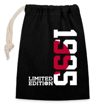 LIMITED EDITION 1995 JAPAN 31ST BIRTHDAY - Closable cotton gift bag (14x20cm) - black - Front