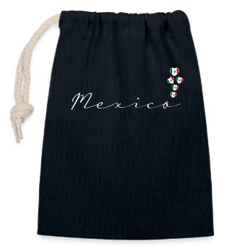 Mexiko - Verschließbarer Geschenkbeutel aus Baumwolle (14x20cm) - Navy - Vorne
