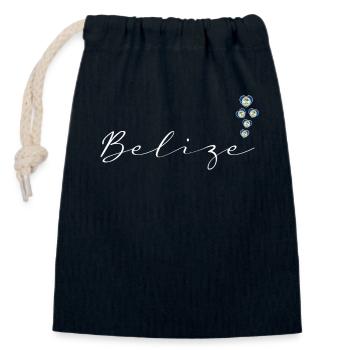 Belize - Verschließbarer Geschenkbeutel aus Baumwolle (14x20cm) - Navy - Vorne