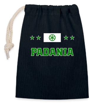 Padanie - Sac cadeau en coton avec cordon (14 x 20 cm) - bleu marine - Devant