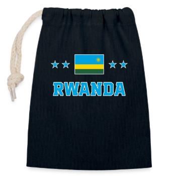 Ruanda - Verschließbarer Geschenkbeutel aus Baumwolle (14x20cm) - Navy - Vorne