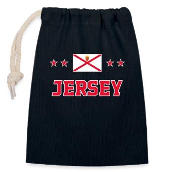 Jersey - Verschließbarer Geschenkbeutel aus Baumwolle (14x20cm) - Navy - Vorne