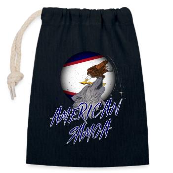 Amerikanisch-Samoa - Verschließbarer Geschenkbeutel aus Baumwolle (14x20cm) - Navy - Vorne