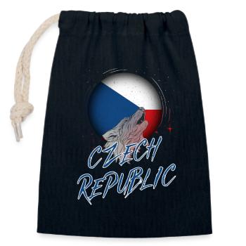 Tschechische Republik - Verschließbarer Geschenkbeutel aus Baumwolle (14x20cm) - Navy - Vorne