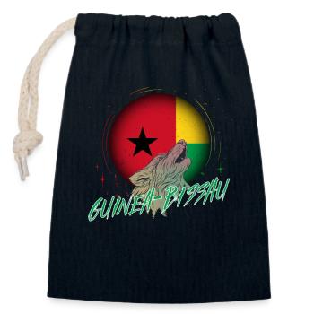 Guinea-Bissau - Verschließbarer Geschenkbeutel aus Baumwolle (14x20cm) - Navy - Vorne