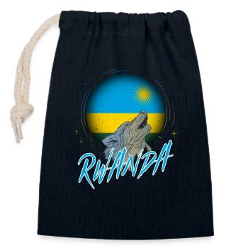 Ruanda - Verschließbarer Geschenkbeutel aus Baumwolle (14x20cm) - Navy - Vorne