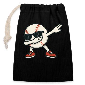 Baseball Cartoon Dab Tanz Dabbing Sonnenbrille - Verschließbarer Geschenkbeutel aus Baumwolle (14x20cm) - Schwarz - Vorne