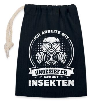 Kammerjäger Schädlingsbekämpfer - Verschließbarer Geschenkbeutel aus Baumwolle (14x20cm) - Navy - Vorne