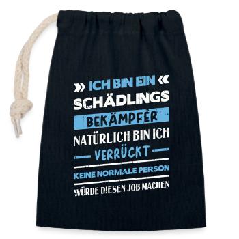 Kammerjäger Schädlingsbekämpfer - Verschließbarer Geschenkbeutel aus Baumwolle (14x20cm) - Navy - Vorne