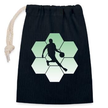Player, Basketball, Streetball, Bball - Verschließbarer Geschenkbeutel aus Baumwolle (14x20cm) - Navy - Vorne