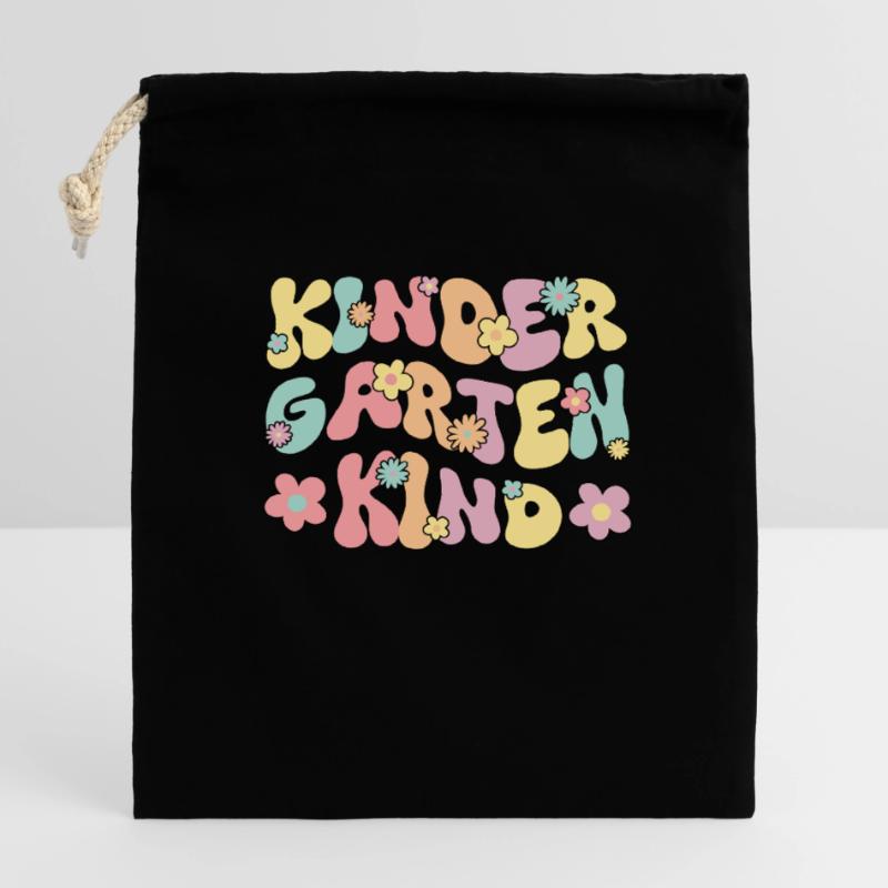 ich bin ein Kindergartenkind Kindergarten Einhorn Verschließbarer Geschenkbeutel aus Baumwolle (14x20cm)