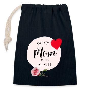 Beste Mutter des Staates - Verschließbarer Geschenkbeutel aus Baumwolle (14x20cm) - Navy - Vorne