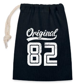 1982 Original 82 born 1982 - Closable cotton gift bag (14x20cm) - navy - Front