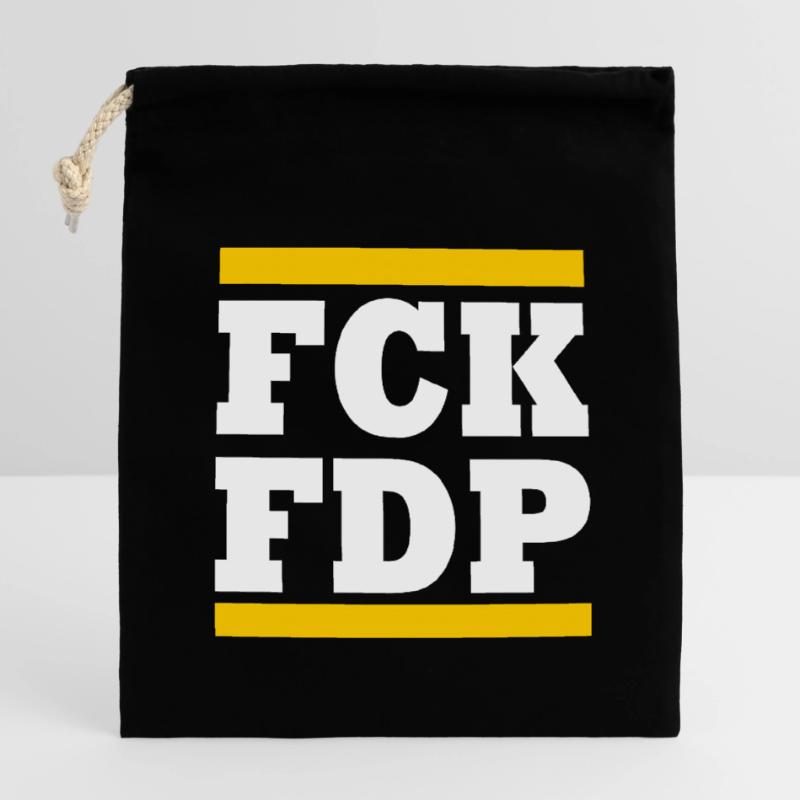 Fck fdp Sac cadeau en coton avec cordon (14 x 20 cm)