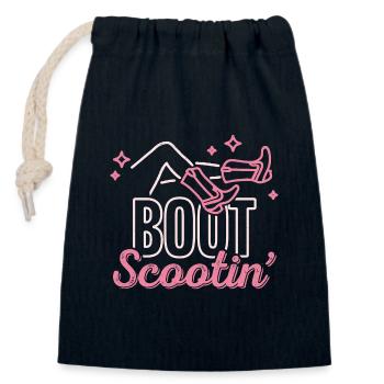 Boot Scootin - Verschließbarer Geschenkbeutel aus Baumwolle (14x20cm) - Navy - Vorne