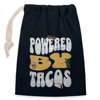 Taco - Verschließbarer Geschenkbeutel aus Baumwolle (14x20cm) - Navy - Vorne