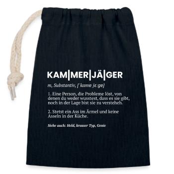Kammerjäger Schädlingsbekämpfer - Verschließbarer Geschenkbeutel aus Baumwolle (14x20cm) - Navy - Vorne