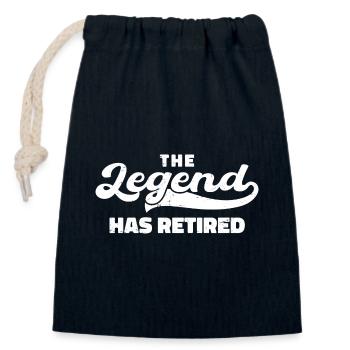 The Legend has Retired Rente Renter Gift - Closable cotton gift bag (14x20cm) - navy - Front