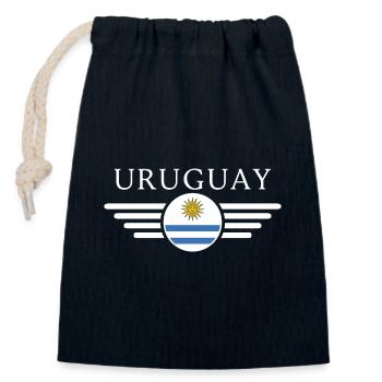 Ich liebe Uruguay, Eleganz Stil Design T-Shirt - Verschließbarer Geschenkbeutel aus Baumwolle (14x20cm) - Navy - Vorne