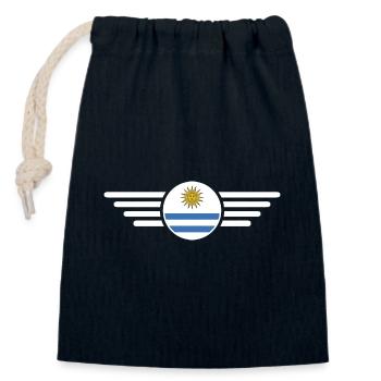 Ich liebe Uruguay, Eleganz Stil Design T-Shirt - Verschließbarer Geschenkbeutel aus Baumwolle (14x20cm) - Navy - Vorne