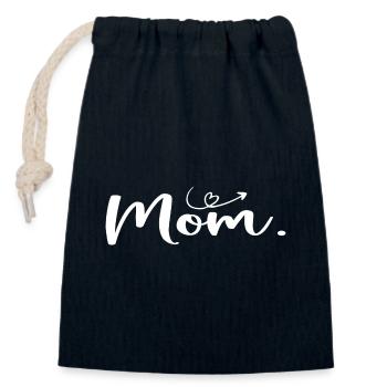 Muttertags-Mama - Geschenk zum Frauentag - Verschließbarer Geschenkbeutel aus Baumwolle (14x20cm) - Navy - Vorne