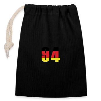 94 Number Germany Jersey - Closable cotton gift bag (14x20cm) - black - Front