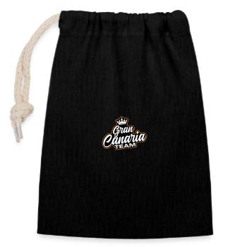 Gran Canaria Team - Closable cotton gift bag (14x20cm) - black - Front