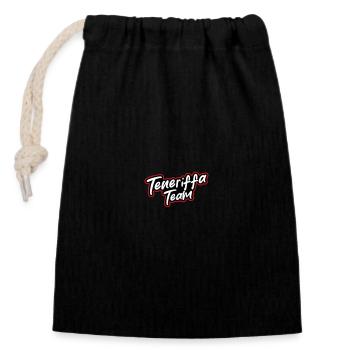 Tenerife Team - Closable cotton gift bag (14x20cm) - black - Front
