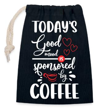 Barista Kaffeetasse Bar - Verschließbarer Geschenkbeutel aus Baumwolle (14x20cm) - Navy - Vorne