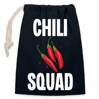 Équipe du Chili - Sac cadeau en coton avec cordon (14 x 20 cm) - bleu marine - Devant