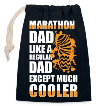 Runner Endurance Jogging Sprint - Closable cotton gift bag (14x20cm) - navy - Front